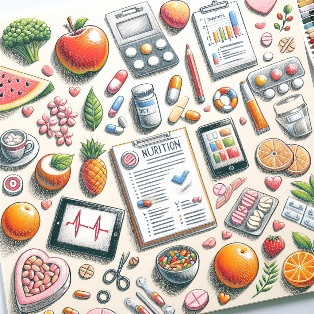 Pastelková ilustrace znázorňující téma: Zdraví a hubnutí