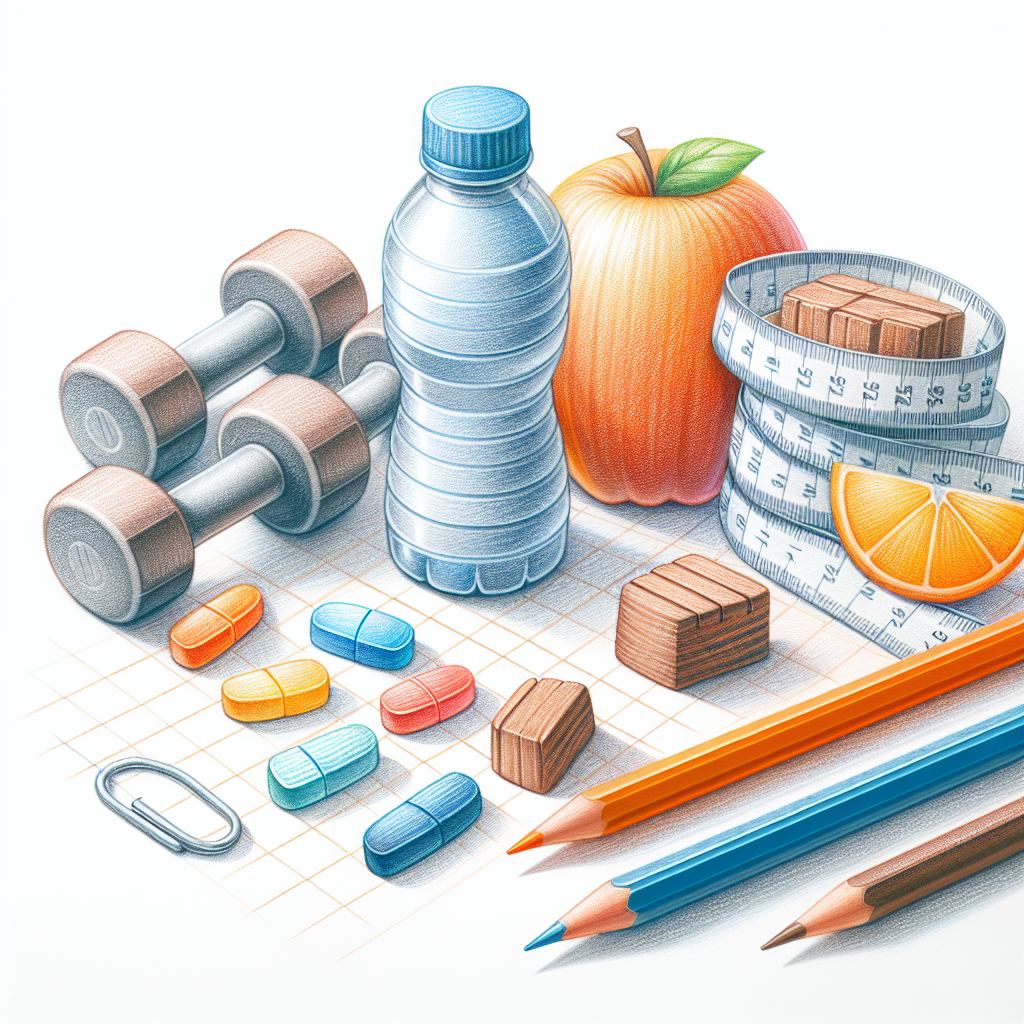 Pastelková ilustrace znázorňující téma: Zdraví a výživa