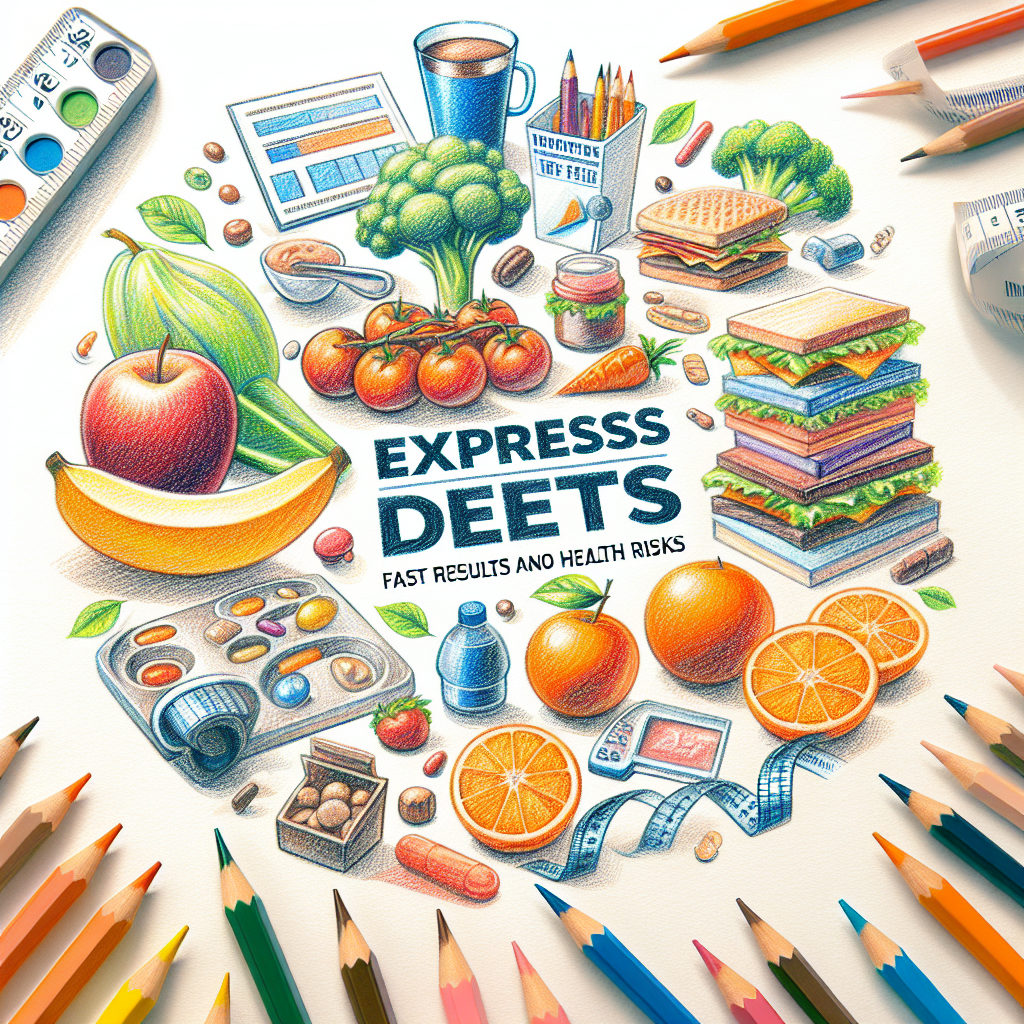 Pastelková ilustrace znázorňující téma: Diety