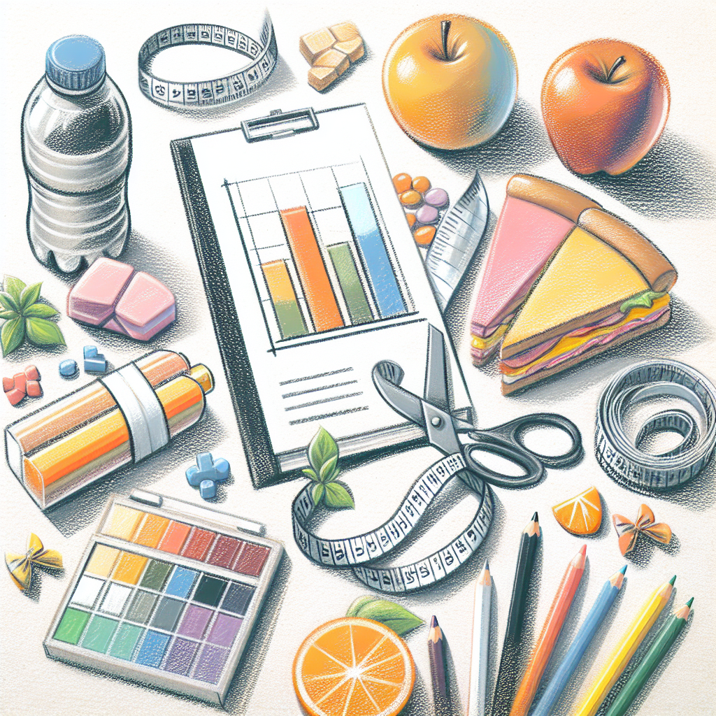 Pastelková ilustrace znázorňující téma: Hubnutí