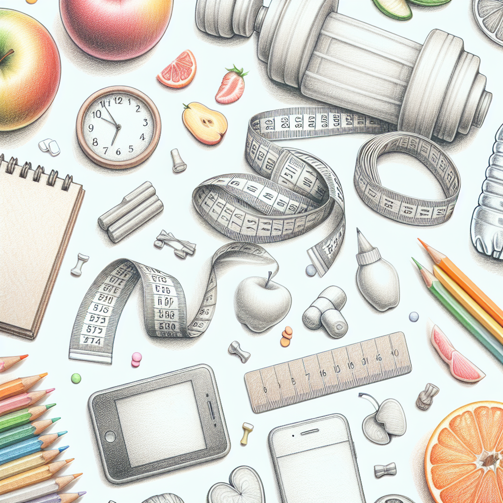 Pastelková ilustrace znázorňující téma: Hubnutí