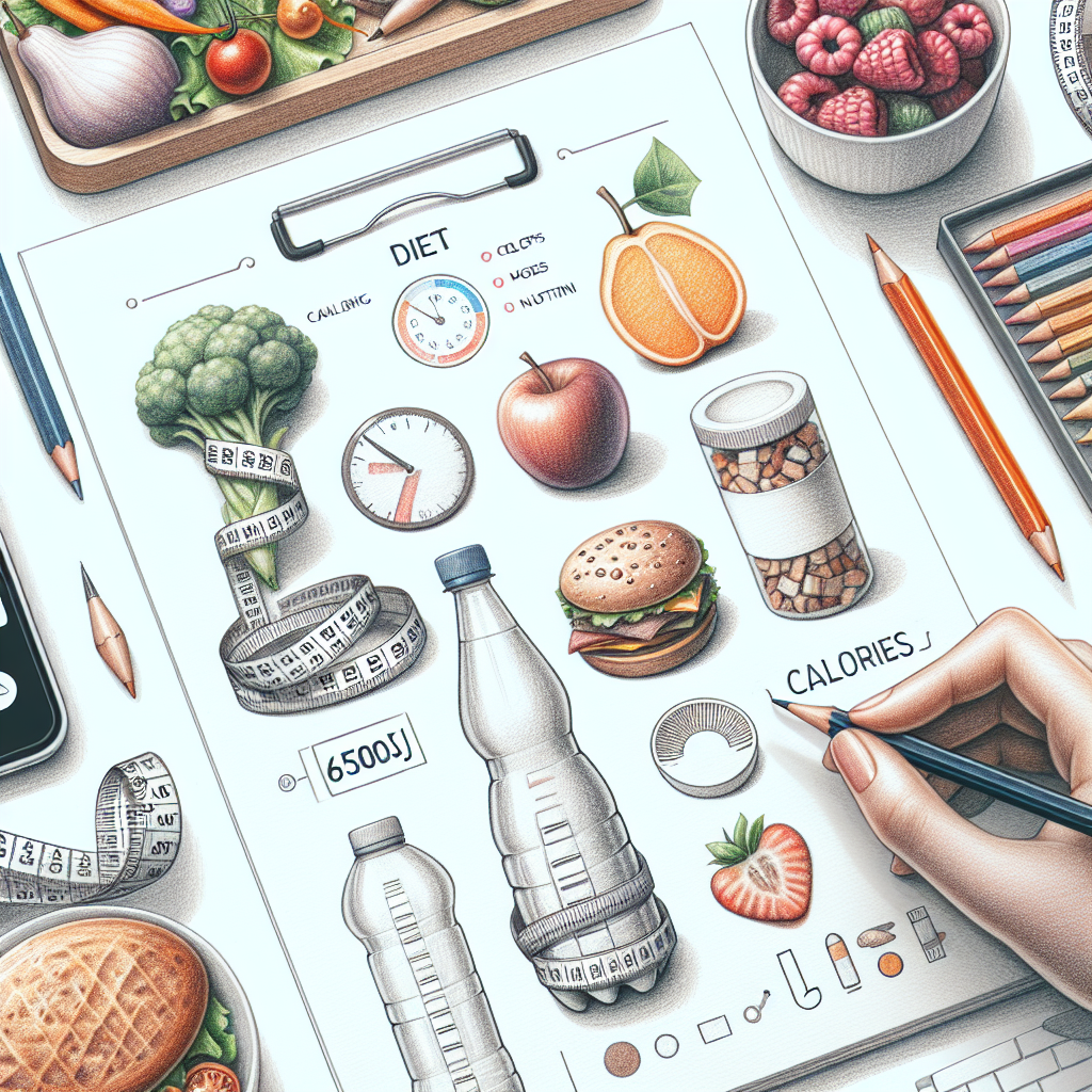 Pastelková ilustrace znázorňující téma: Hubnutí