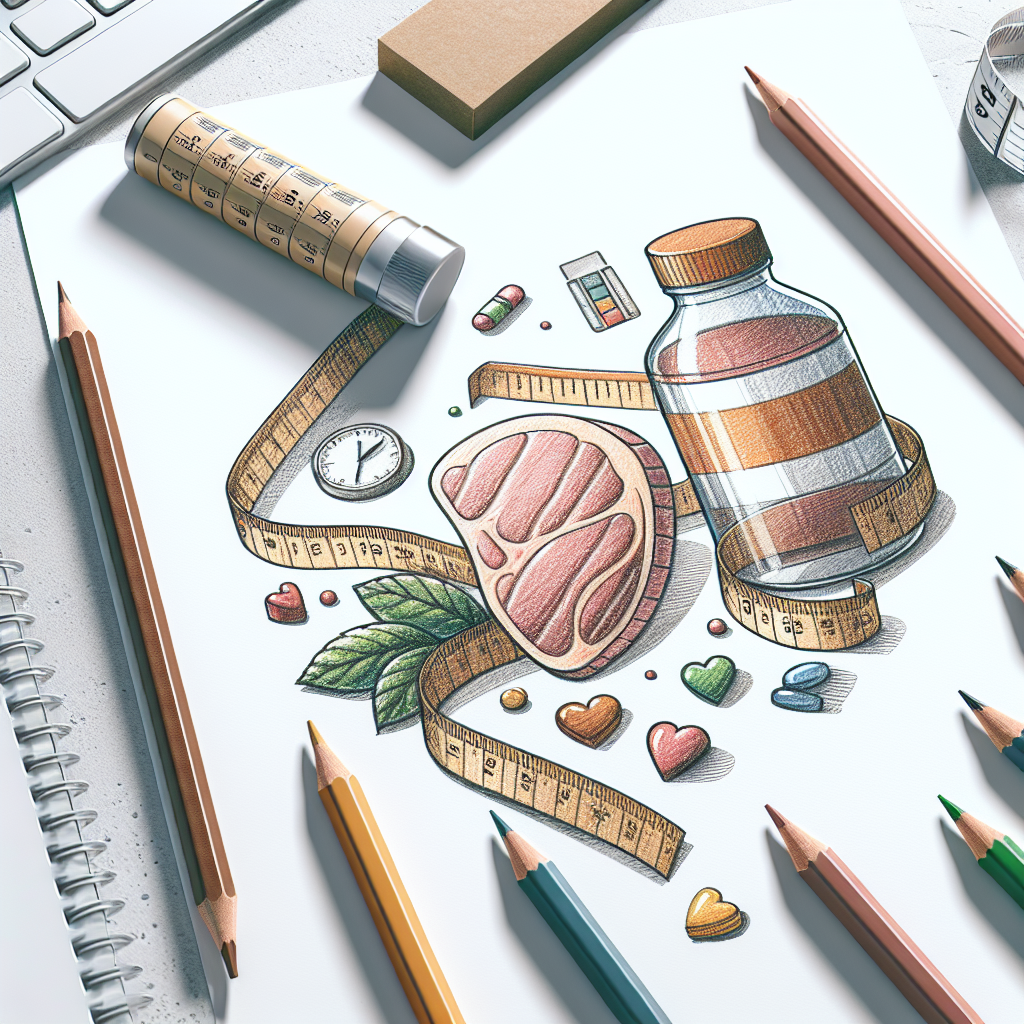 Pastelková ilustrace znázorňující téma: Zdraví a výživa