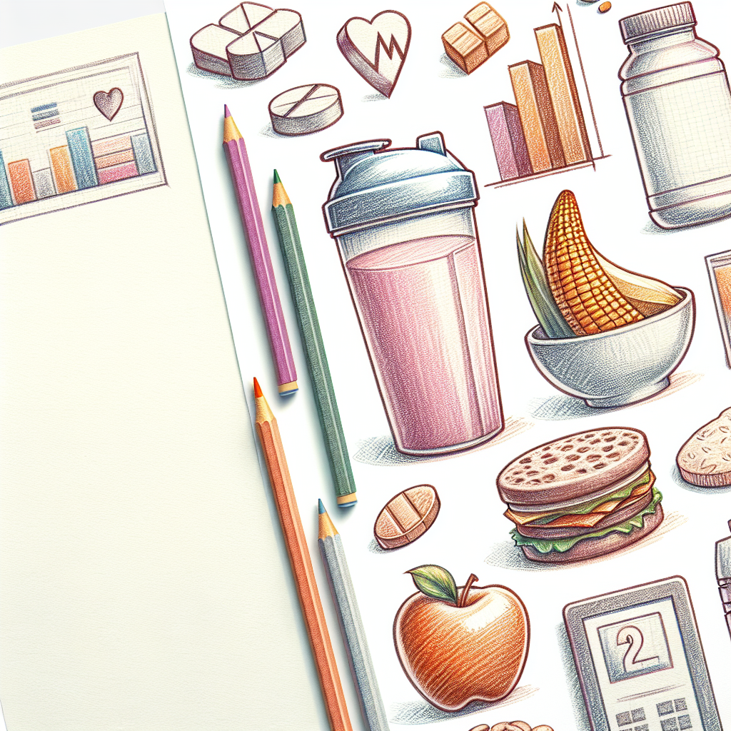 Pastelková ilustrace znázorňující téma: Hubnutí a diety