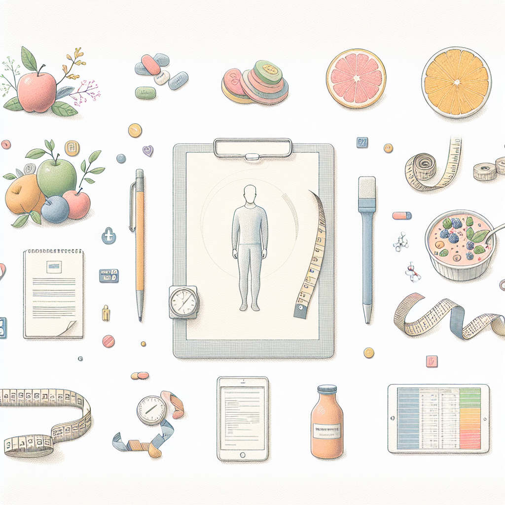 Pastelková ilustrace znázorňující téma: Kliniky hubnutí