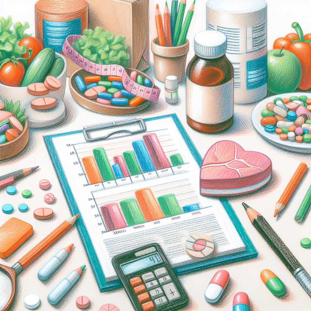 Pastelková ilustrace znázorňující téma: Zdraví a výživa