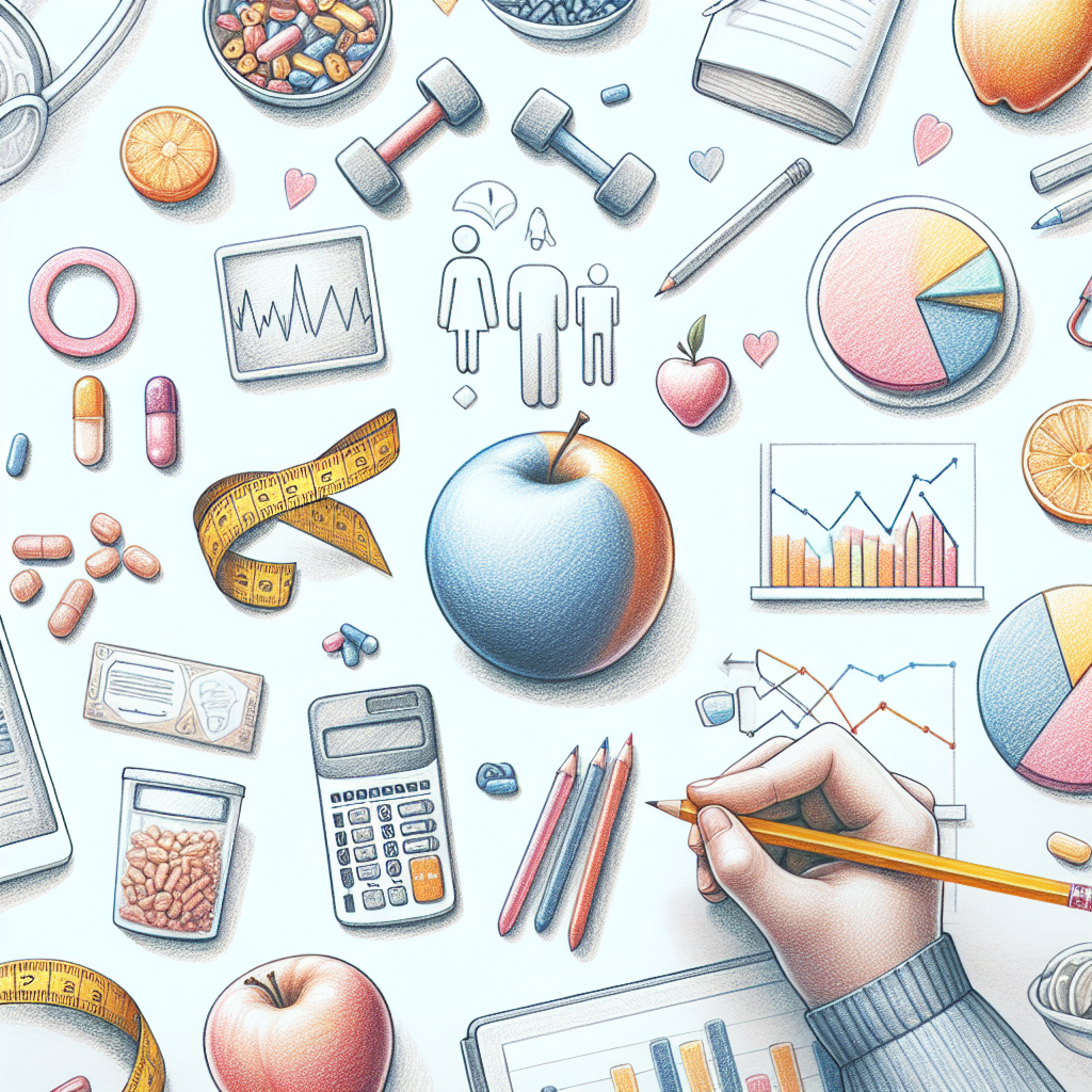 Pastelková ilustrace znázorňující téma: Zdraví a výživa