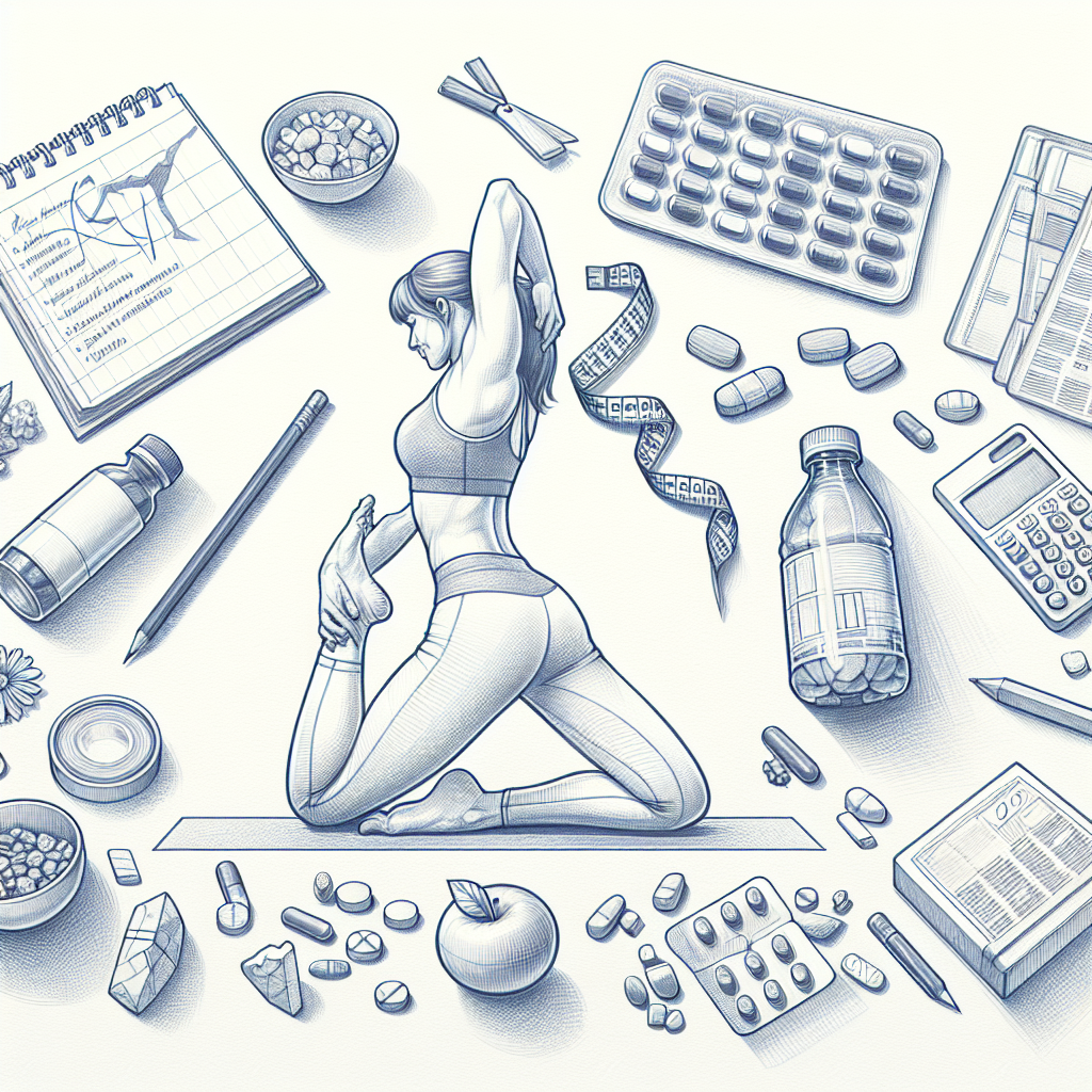 Pastelková ilustrace znázorňující téma: Jóga