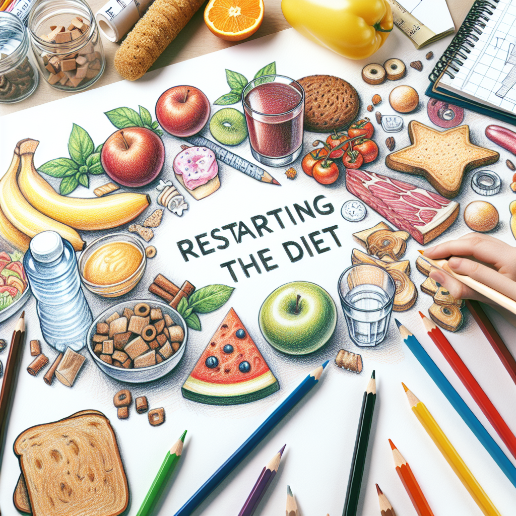 Pastelková ilustrace znázorňující téma: Hubnutí