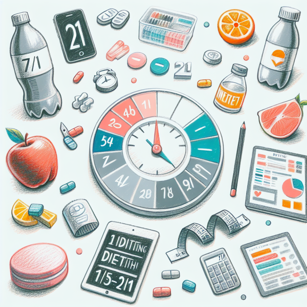 Pastelková ilustrace znázorňující téma: Hubnutí