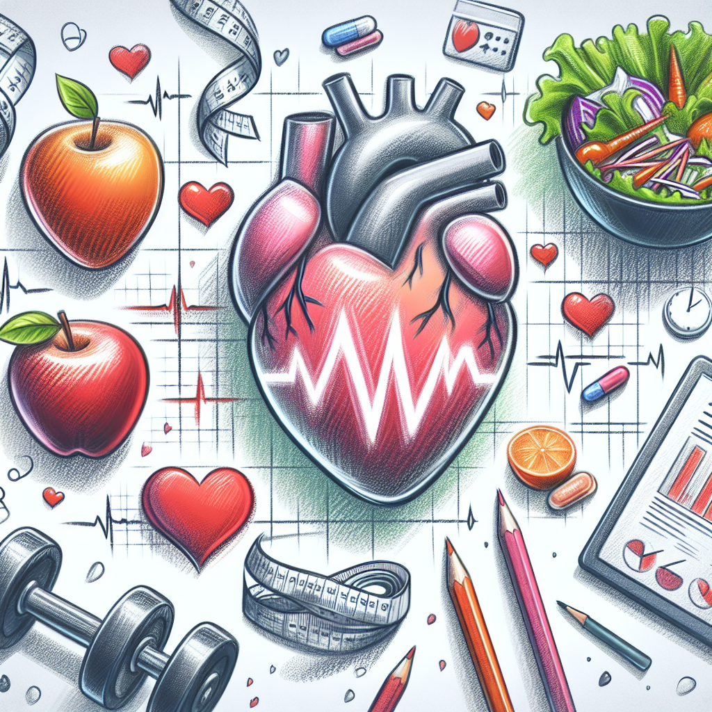 Pastelková ilustrace znázorňující téma: Zdraví a fitness