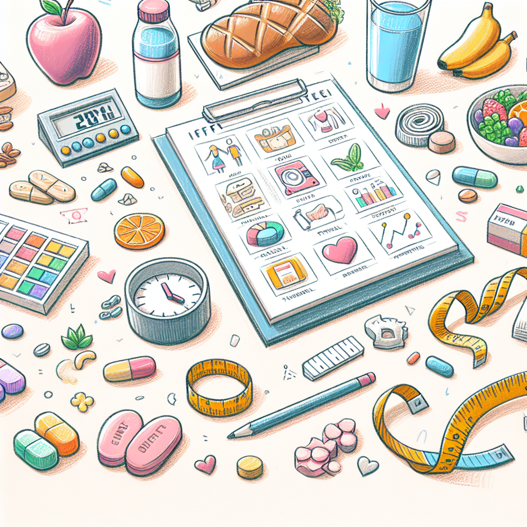 Pastelková ilustrace znázorňující téma: Hubnutí