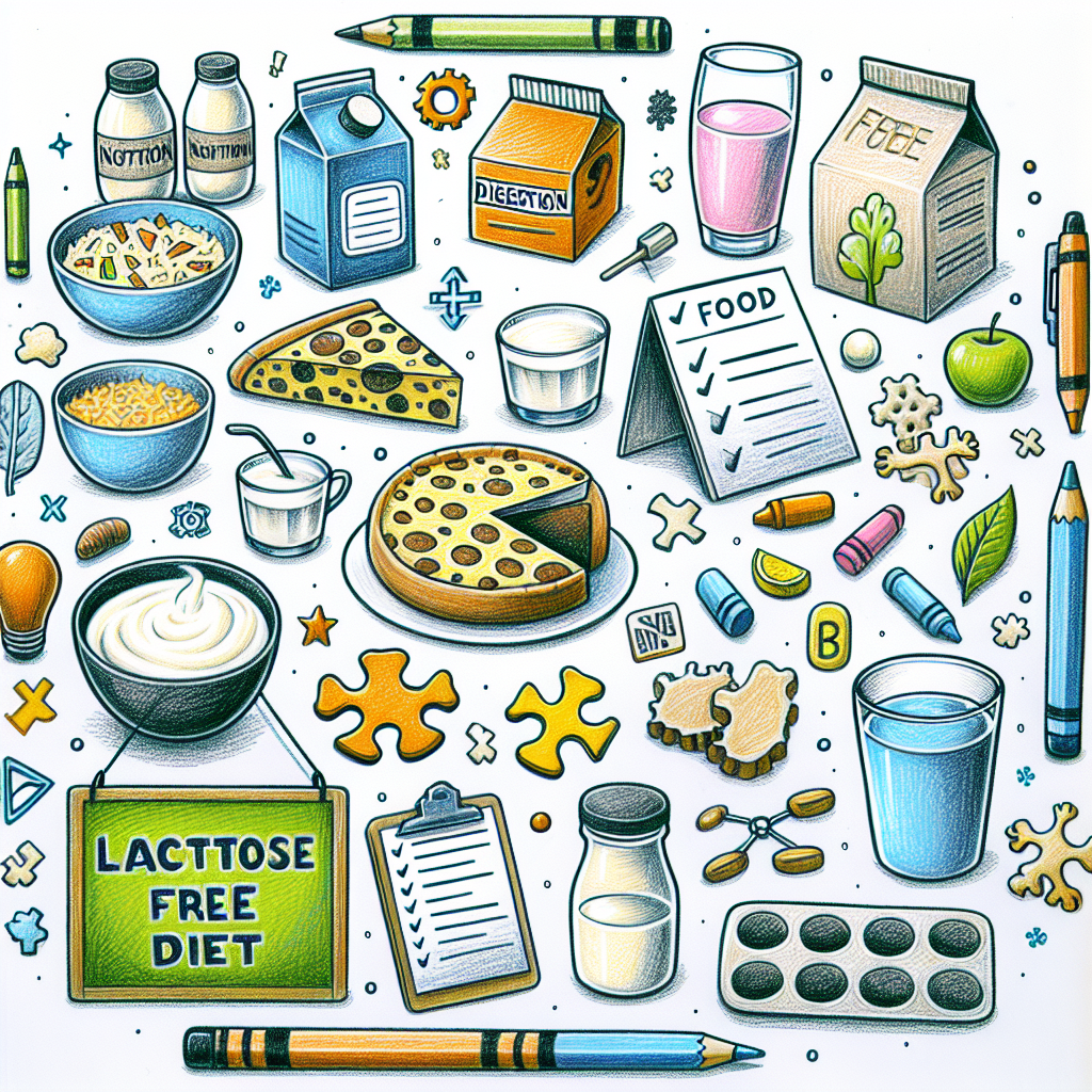 Pastelková ilustrace znázorňující téma: Diety