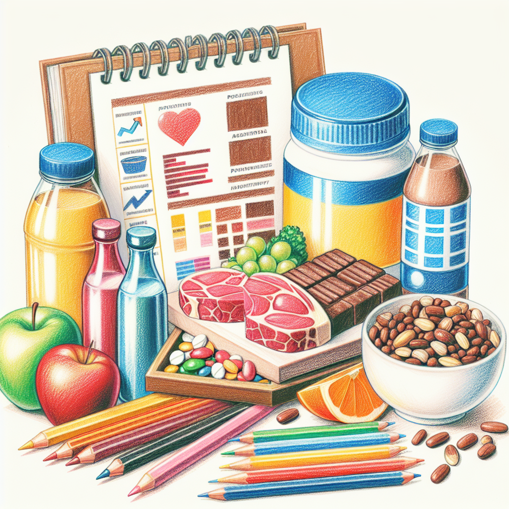 Pastelková ilustrace znázorňující téma: Výživa