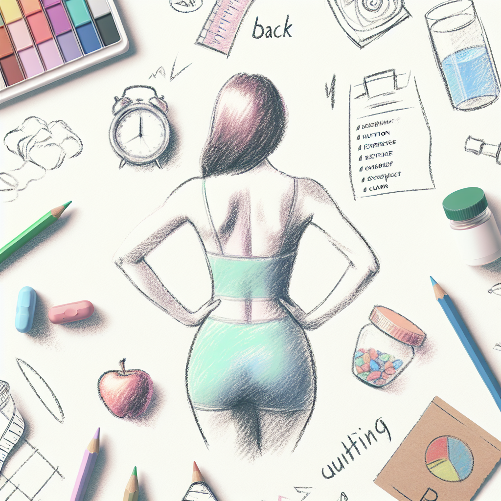 Pastelková ilustrace znázorňující téma: Hubnutí