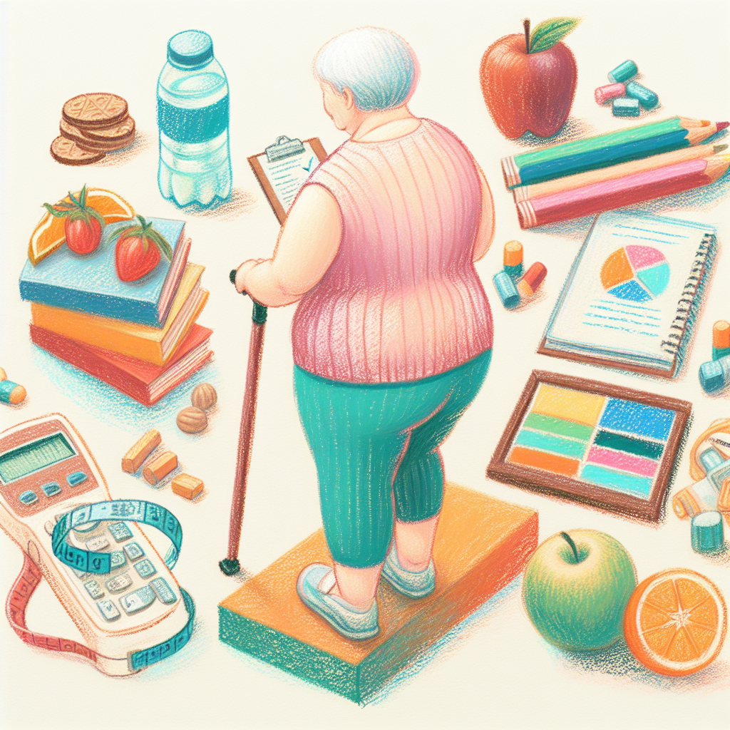 Pastelková ilustrace znázorňující téma: Zdraví a výživa