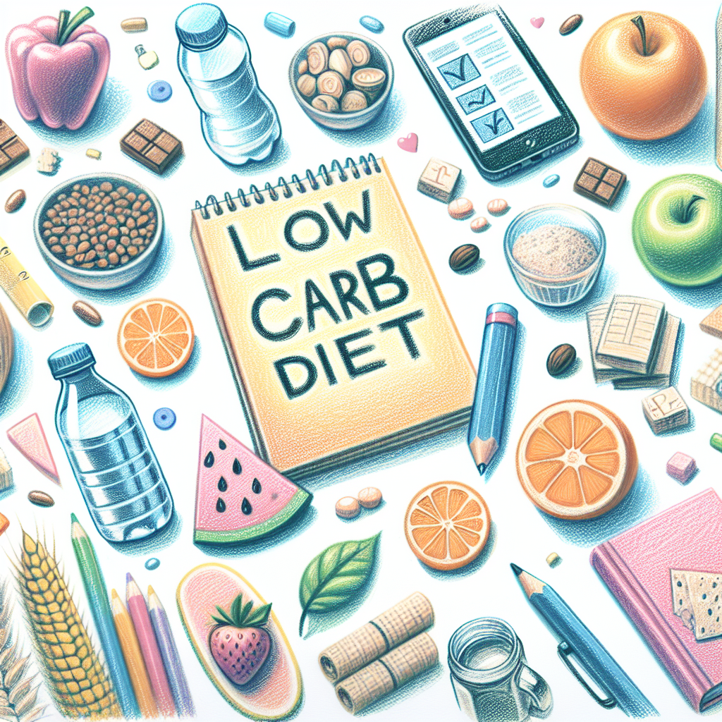 Pastelková ilustrace znázorňující téma: Diety