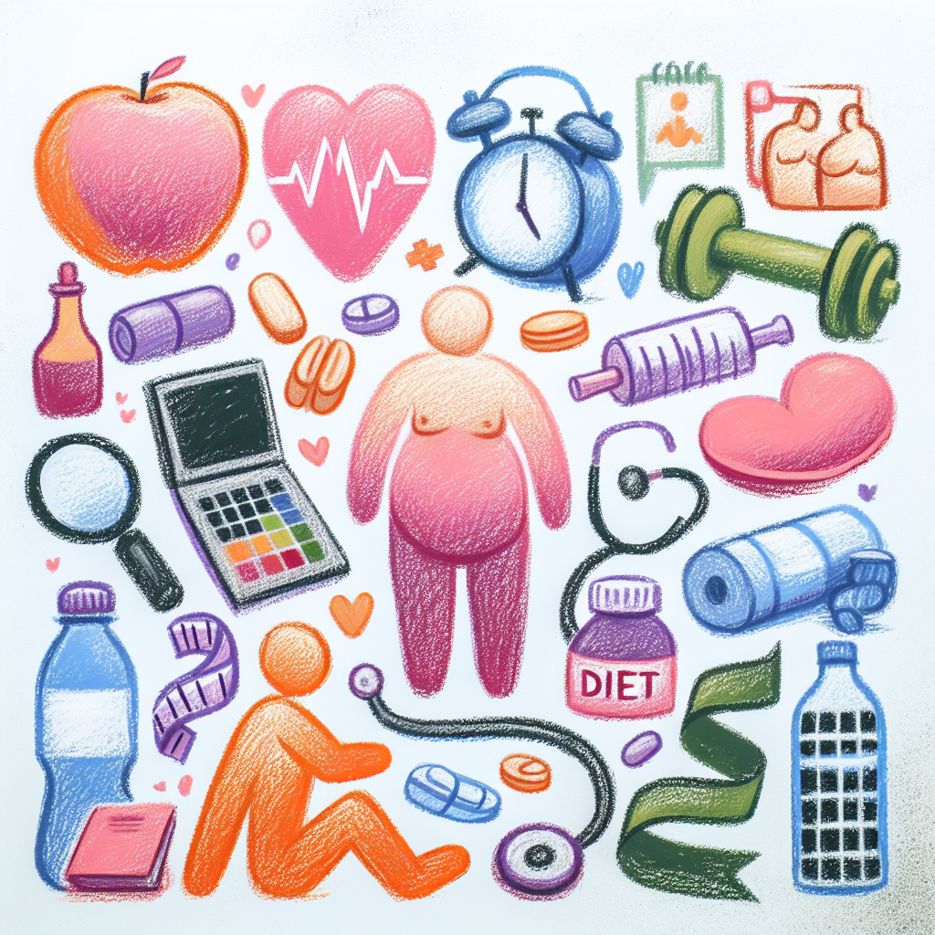 Pastelková ilustrace znázorňující téma: Zdraví a wellness