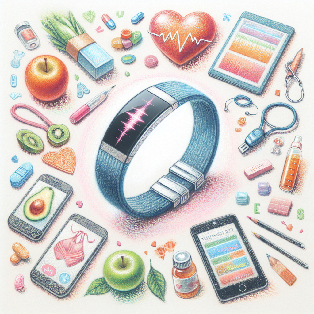 Pastelková ilustrace znázorňující téma: Hubnutí a zdraví