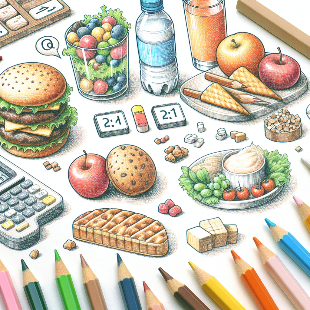 Pastelková ilustrace znázorňující téma: Zdravá strava