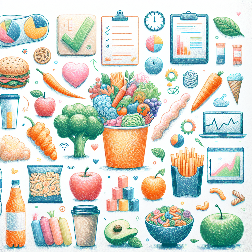 Pastelková ilustrace znázorňující téma: Zdravý životní styl