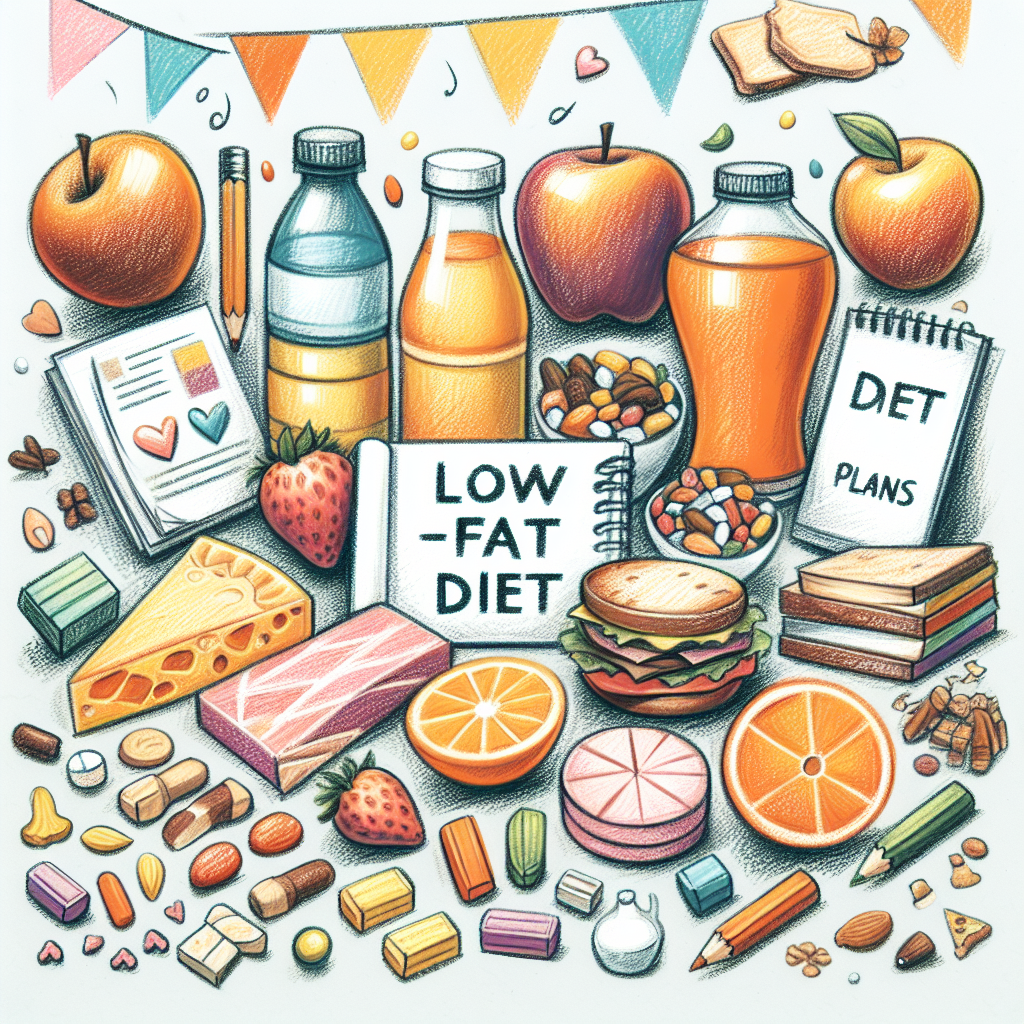 Pastelková ilustrace znázorňující téma: Diety a výživa