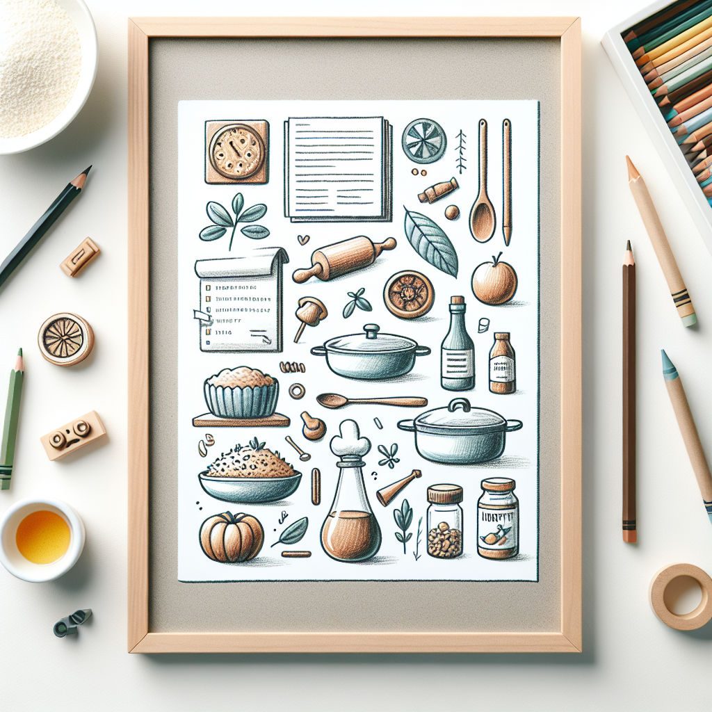 Pastelková ilustrace znázorňující téma: Vaření