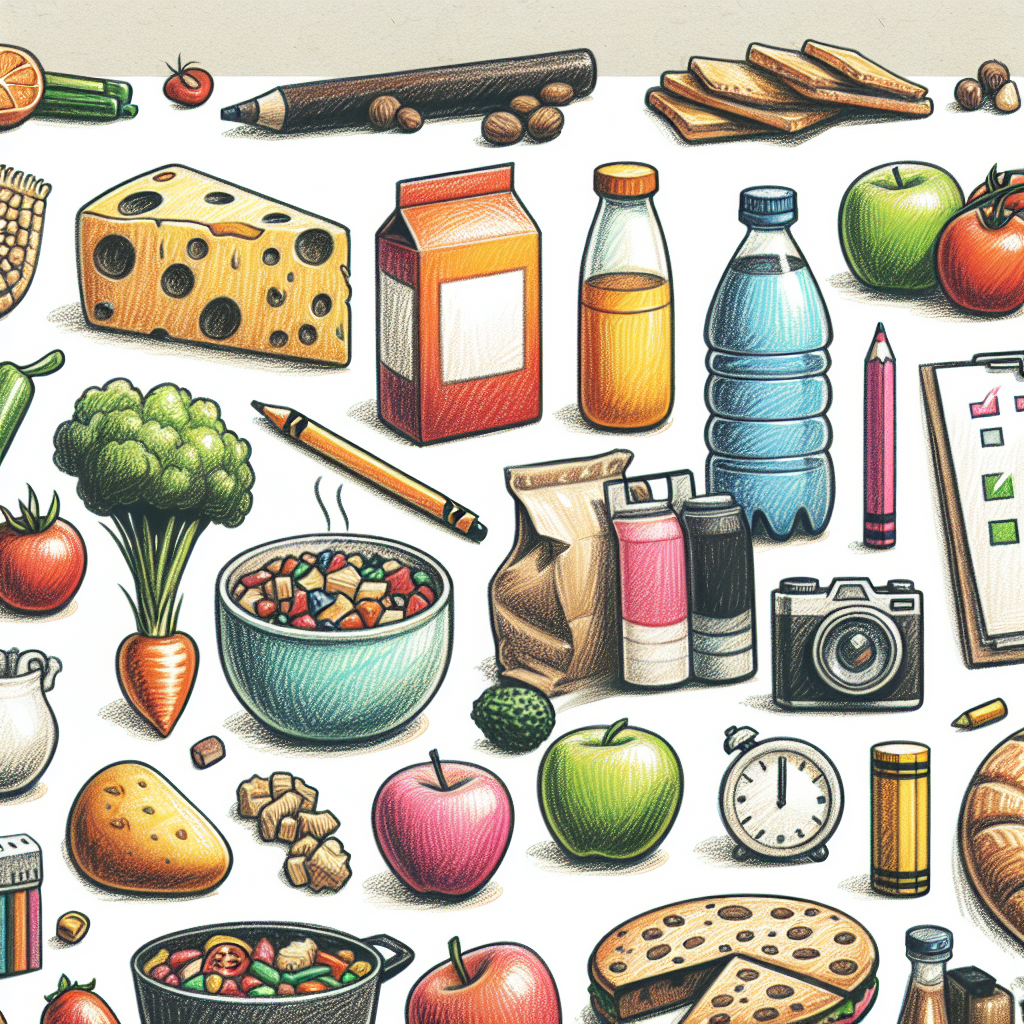 Pastelková ilustrace znázorňující téma: Zdravá výživa