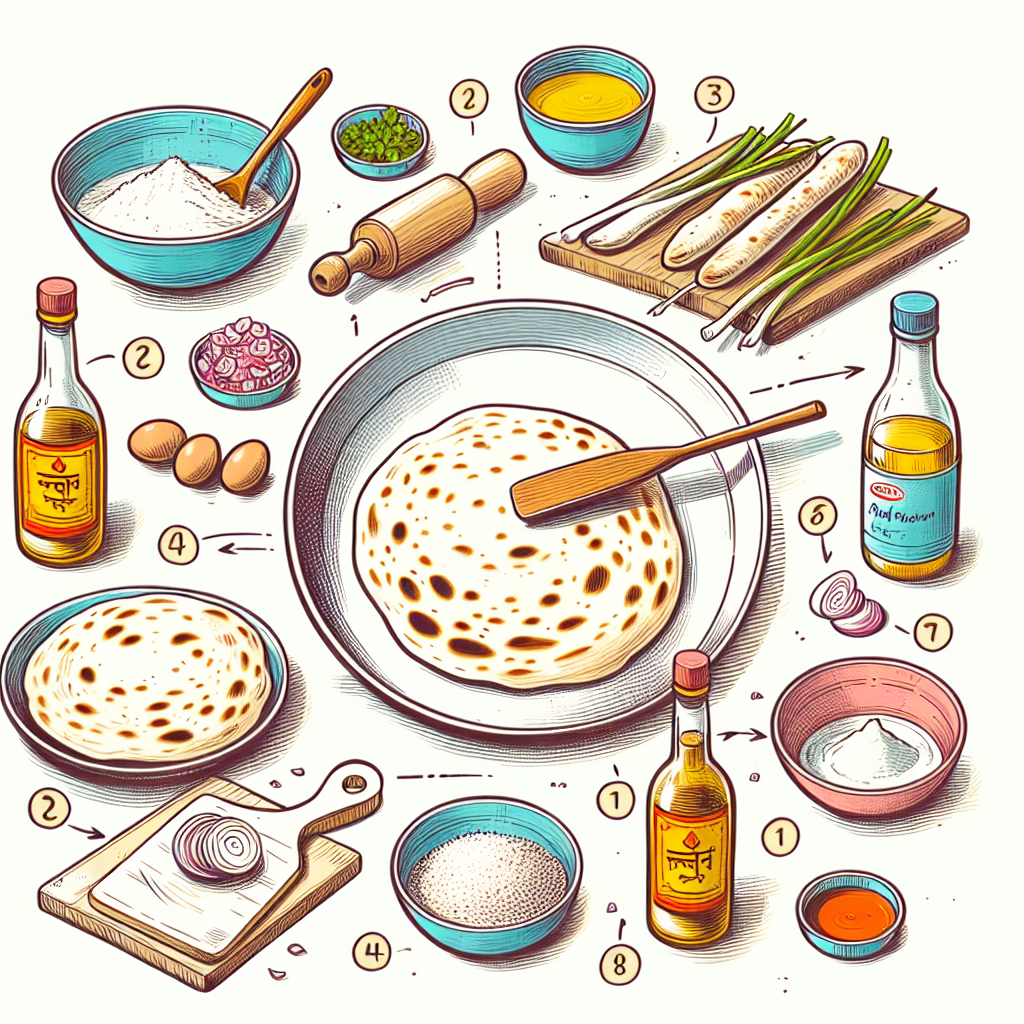 Pastelková ilustrace znázorňující téma: Indická kuchyně