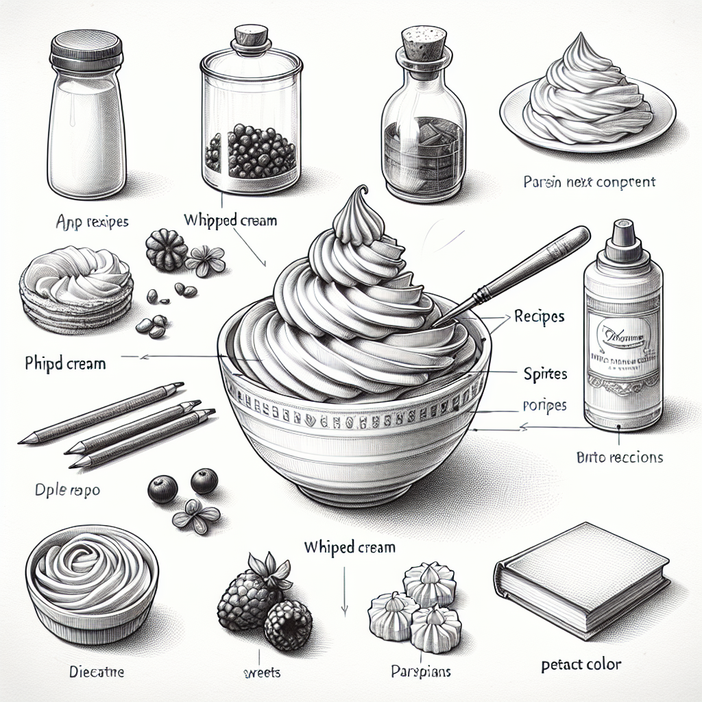 Pastelková ilustrace znázorňující téma: Recepty