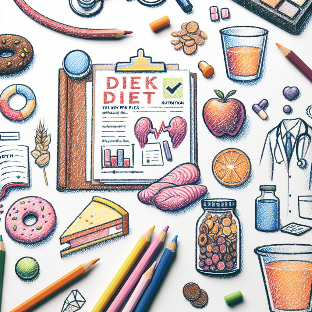 Pastelková ilustrace znázorňující téma: Výživa