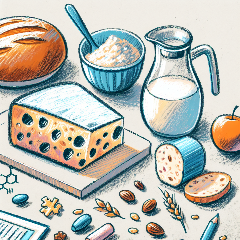 Pastelková ilustrace znázorňující téma: Zdravé recepty