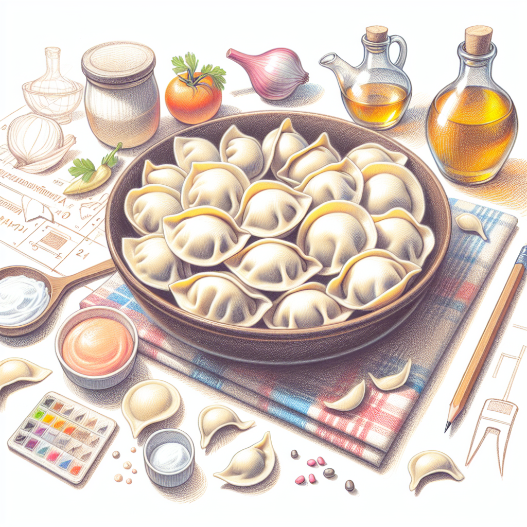 Pastelková ilustrace znázorňující téma: Recepty