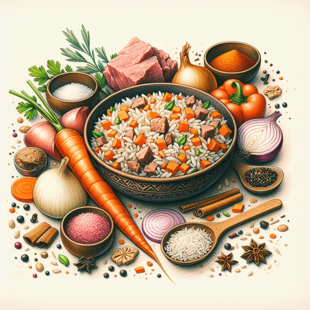 Pastelková ilustrace znázorňující téma: Recepty