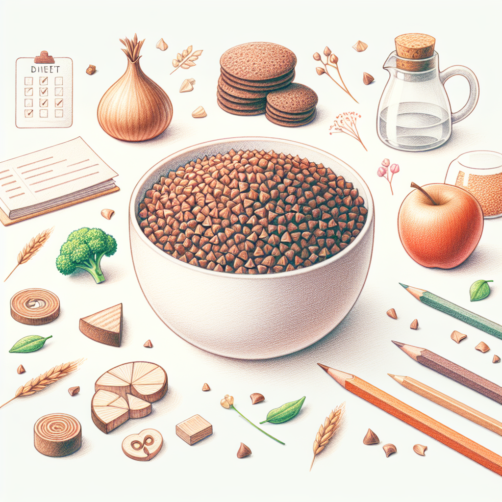 Pastelková ilustrace znázorňující téma: Diety