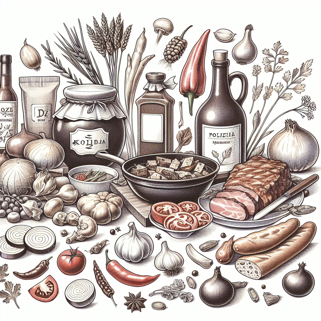 Pastelková ilustrace znázorňující téma: Kuchyně