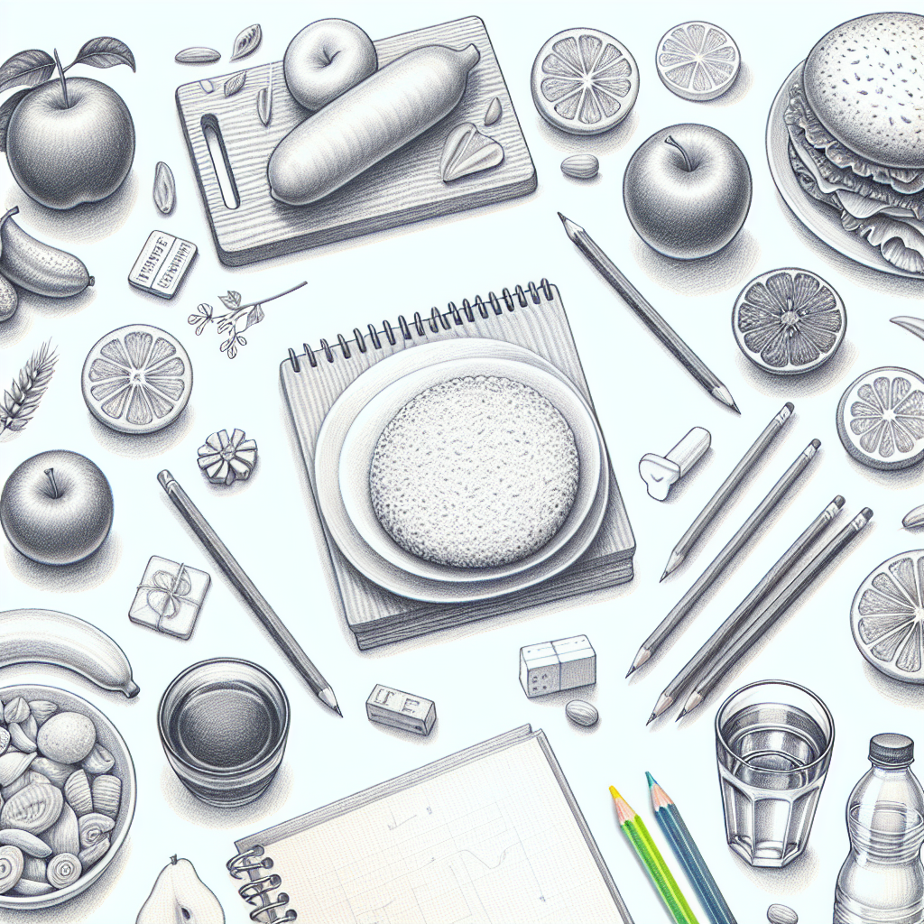 Pastelková ilustrace znázorňující téma: Zdravá výživa