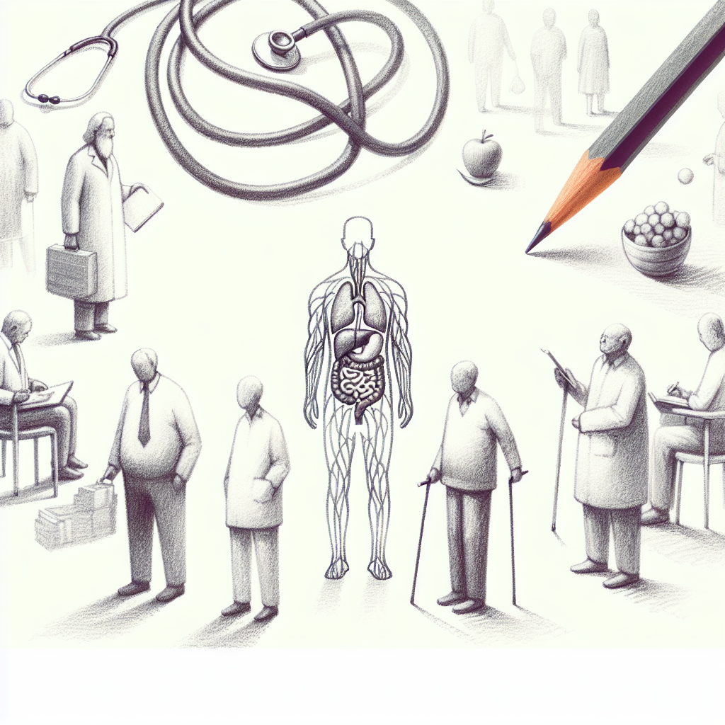 Pastelková ilustrace znázorňující téma: Zdraví a výživa