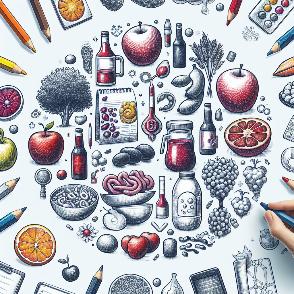 Pastelková ilustrace znázorňující téma: Výživa