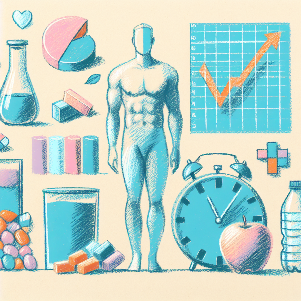 Pastelková ilustrace znázorňující téma: Zdraví a výživa