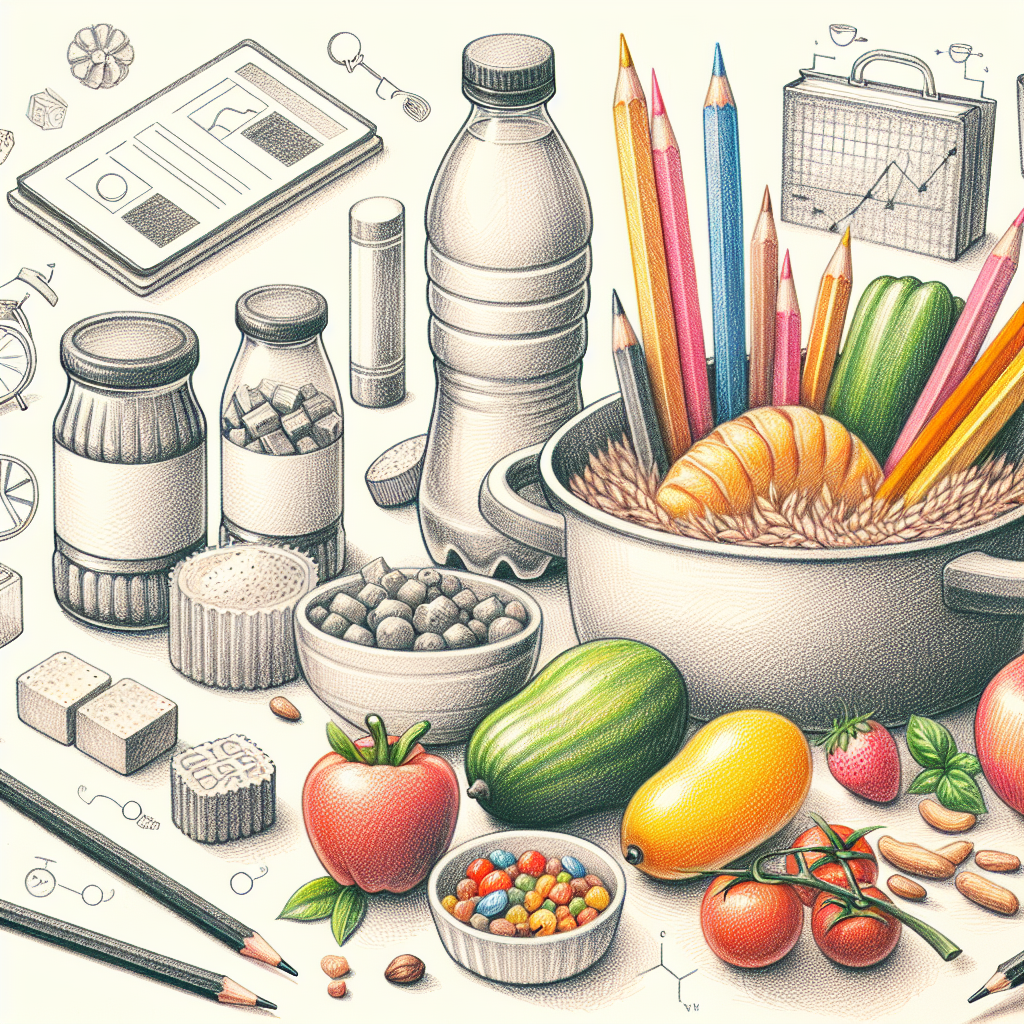 Pastelková ilustrace znázorňující téma: Zdravé vaření