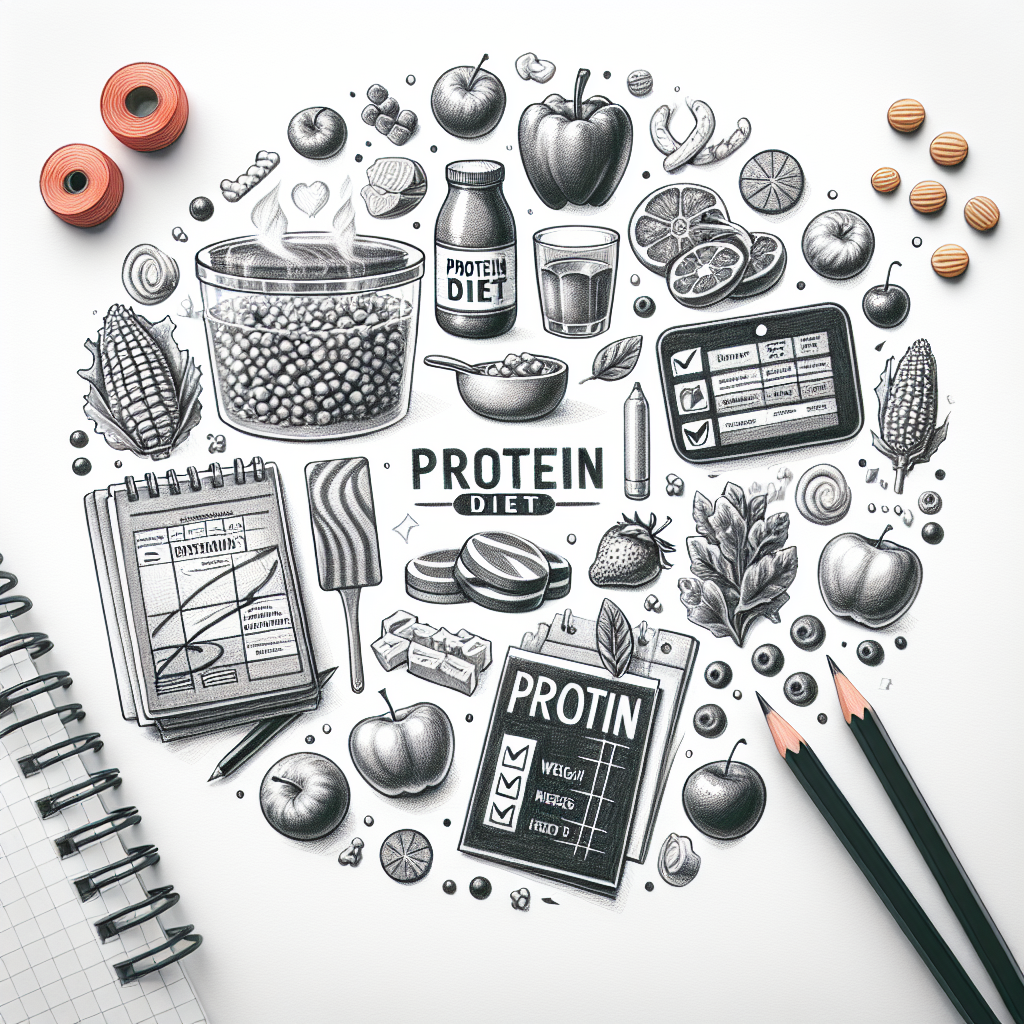 Pastelková ilustrace znázorňující téma: Diety