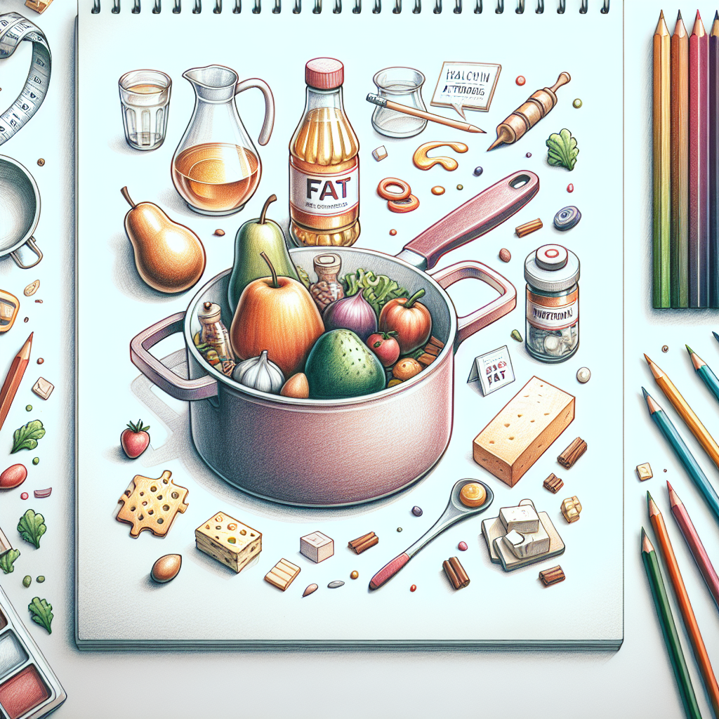 Pastelková ilustrace znázorňující téma: Kuchyňské tipy