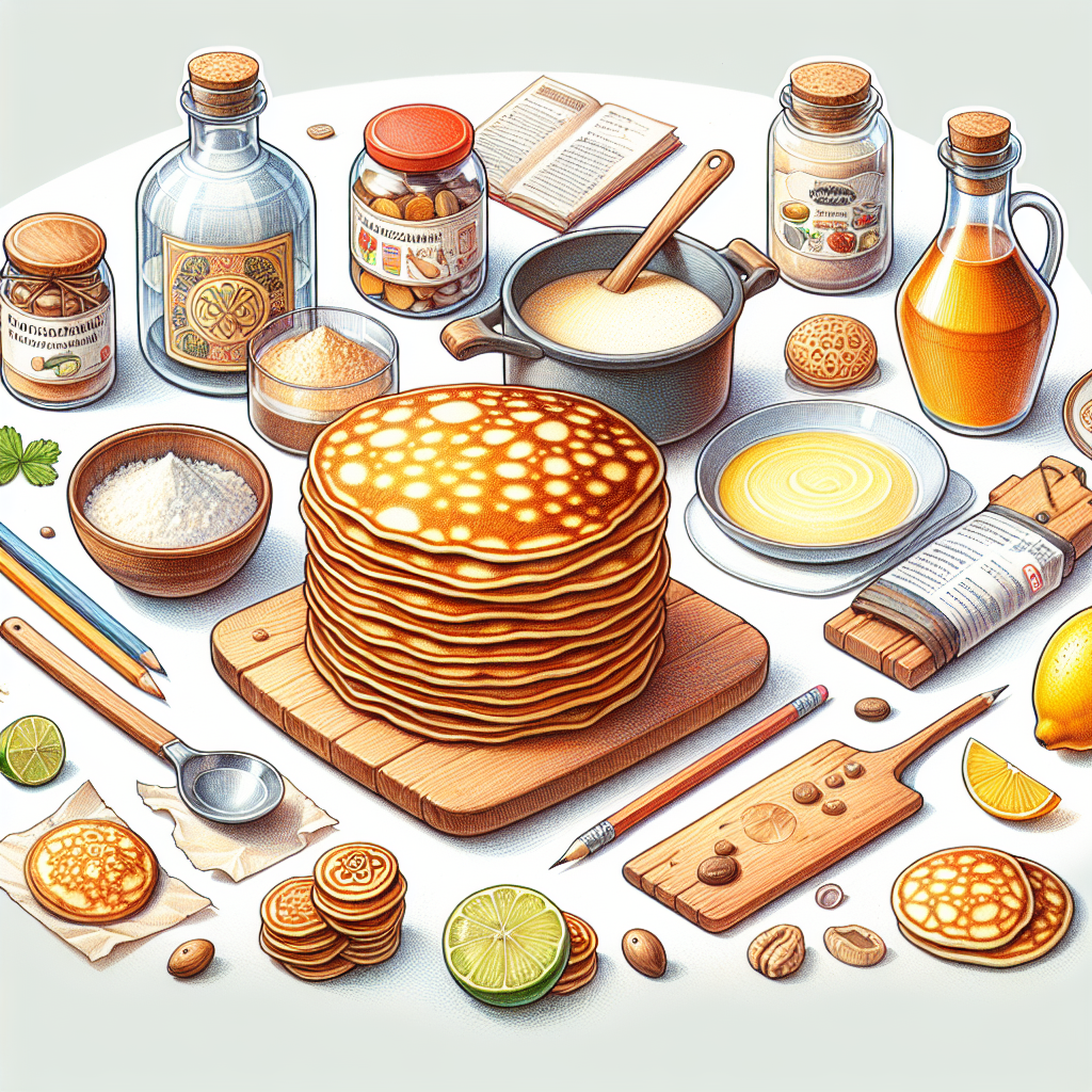 Pastelková ilustrace znázorňující téma: Recepty