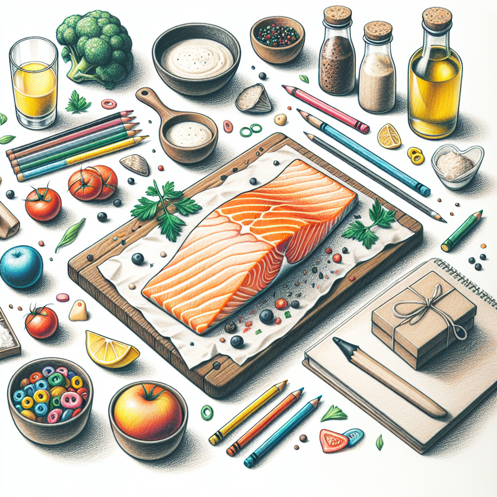 Pastelková ilustrace znázorňující téma: Recepty