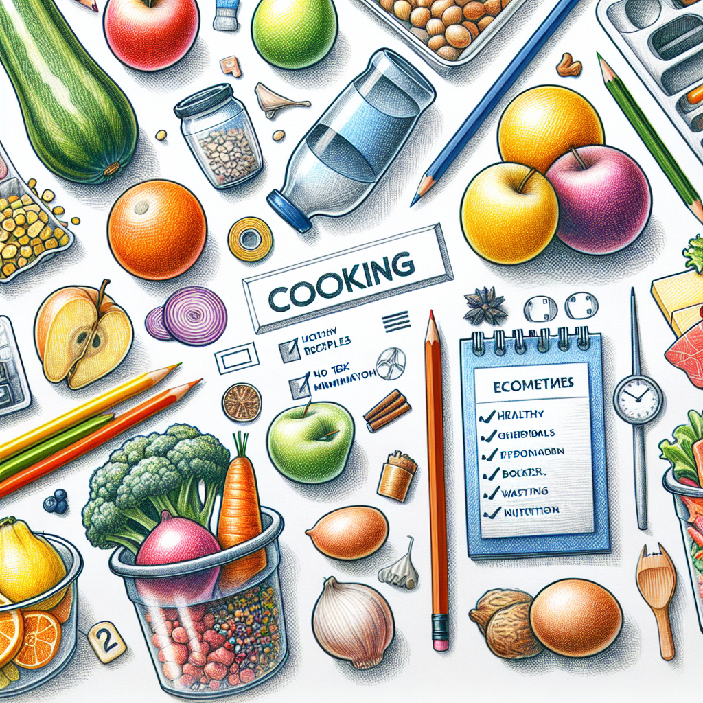 Pastelková ilustrace znázorňující téma: Vaření