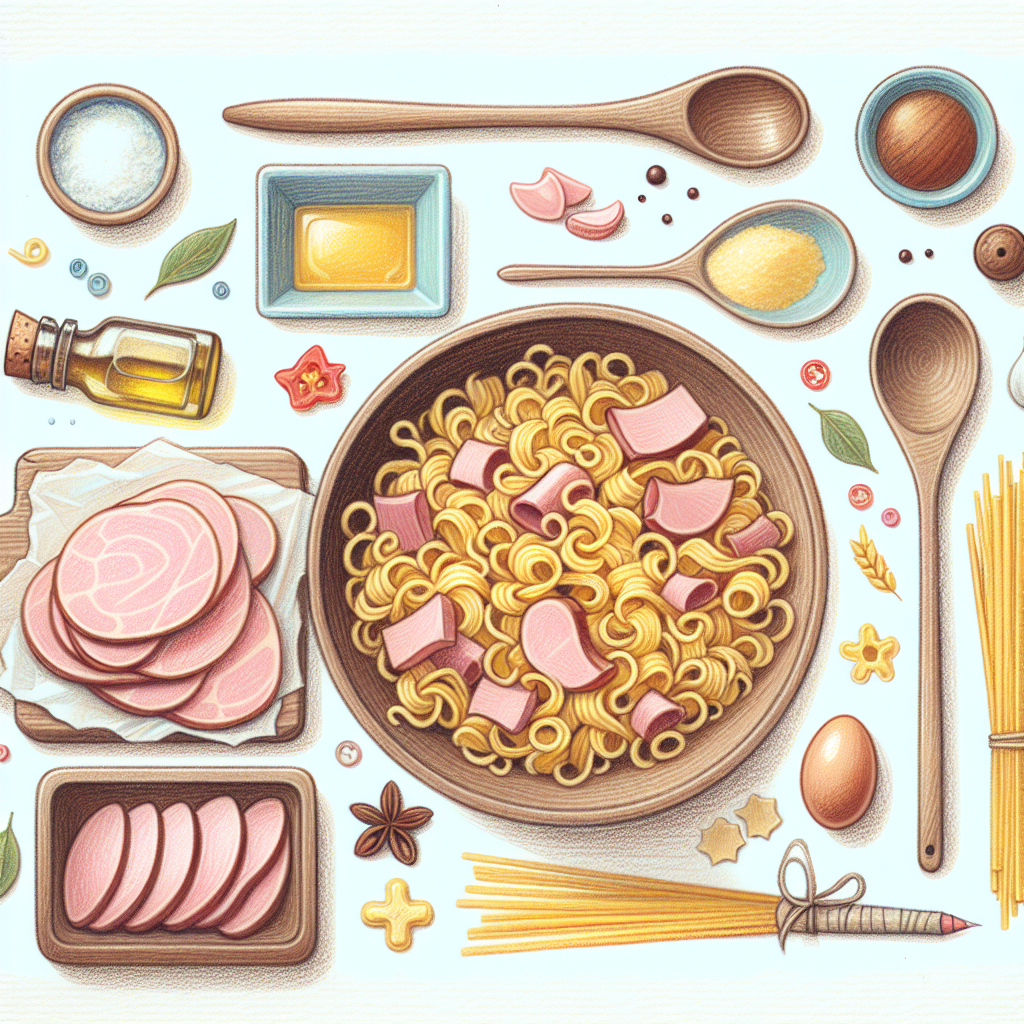 Pastelková ilustrace znázorňující téma: Recepty