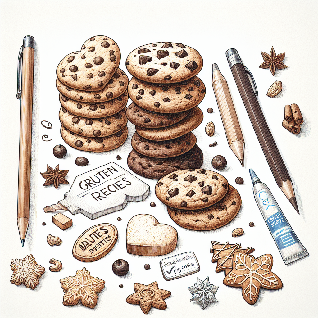 Pastelková ilustrace znázorňující téma: Vánoční pečení