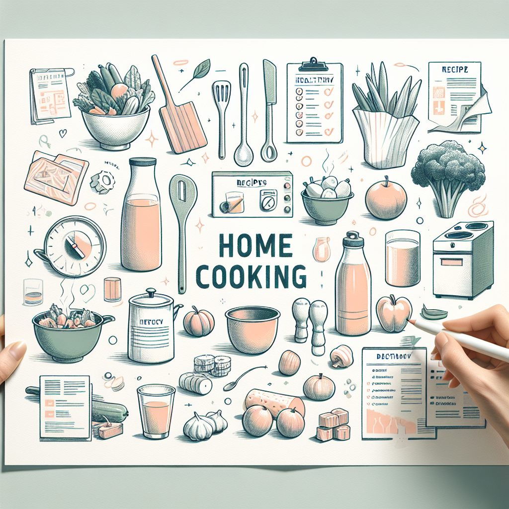 Pastelková ilustrace znázorňující téma: Vaření