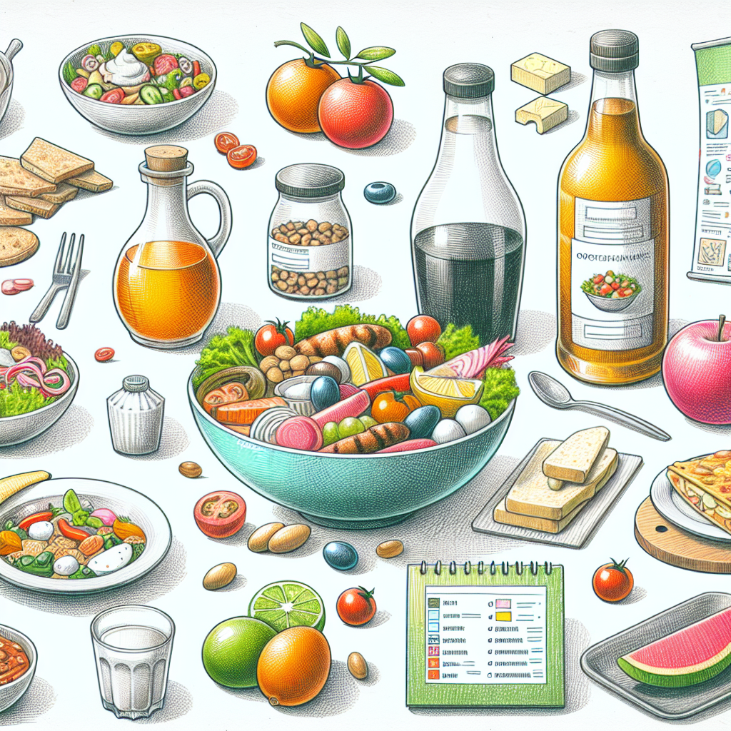 Pastelková ilustrace znázorňující téma: Gastronomie